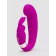 Лиловый вибратор Mini G-Spot Curve Vibe с клиторальным зайчиком - Happy Rabbit купить в Севастополе с доставкой в Orgasmix.ru Лиловый вибратор Mini G-Spot Curve Vibe с клиторальным зайчиком - Happy Rabbit