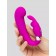 Лиловый вибратор Mini G-Spot Curve Vibe с клиторальным зайчиком - Happy Rabbit купить в Севастополе с доставкой в Orgasmix.ru Лиловый вибратор Mini G-Spot Curve Vibe с клиторальным зайчиком - Happy Rabbit