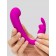 Лиловый вибратор Mini G-Spot Curve Vibe с клиторальным зайчиком - Happy Rabbit купить в Севастополе с доставкой в Orgasmix.ru Лиловый вибратор Mini G-Spot Curve Vibe с клиторальным зайчиком - Happy Rabbit