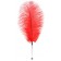 Красное страусовое пёрышко - ToyFa - купить с доставкой в Севастополе