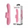 Розовый вибратор-кролик Gina с клиторальной щеточкой - 20,5 см. - Baile купить в Севастополе с доставкой в Orgasmix.ru Розовый вибратор-кролик Gina с клиторальной щеточкой - 20,5 см. - Baile