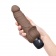 Коричневый вибратор с клиторальным выступом 7 Realistic Vibrator - 21,5 см. - PowerCocks купить в Севастополе с доставкой в Orgasmix.ru Коричневый вибратор с клиторальным выступом 7 Realistic Vibrator - 21,5 см. - PowerCocks