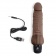 Коричневый вибратор с клиторальным выступом 7 Realistic Vibrator - 21,5 см. - PowerCocks купить в Севастополе с доставкой в Orgasmix.ru Коричневый вибратор с клиторальным выступом 7 Realistic Vibrator - 21,5 см. - PowerCocks