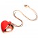 Красное ожерелье с подвеской-вибратором 10X Vibrating Silicone Heart Necklace - XR Brands в Севастополе Красное ожерелье с подвеской-вибратором 10X Vibrating Silicone Heart Necklace - XR Brands